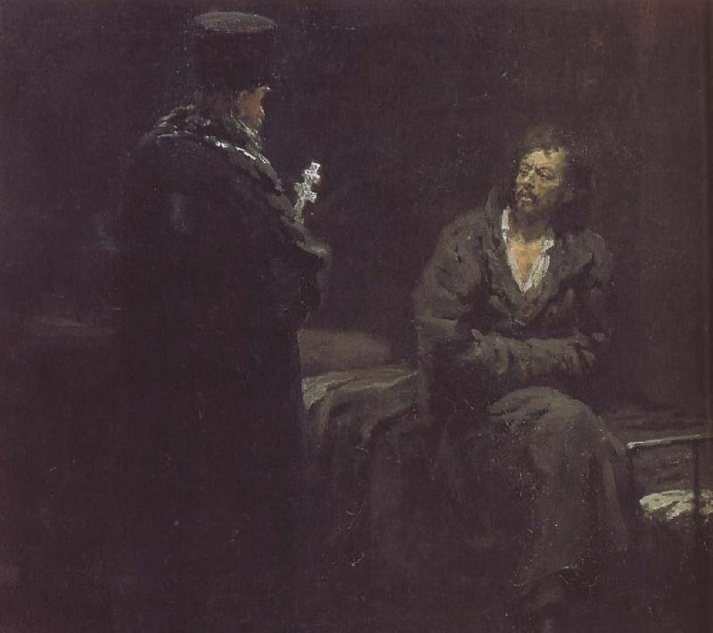 Ilia Efimovich Repin Refused to repent Sweden oil painting art
